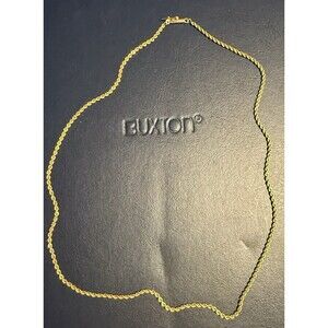18k Diamond Cut Gold Necklace, 18" 7.32g 2mm. Strong clasp to double as noose.